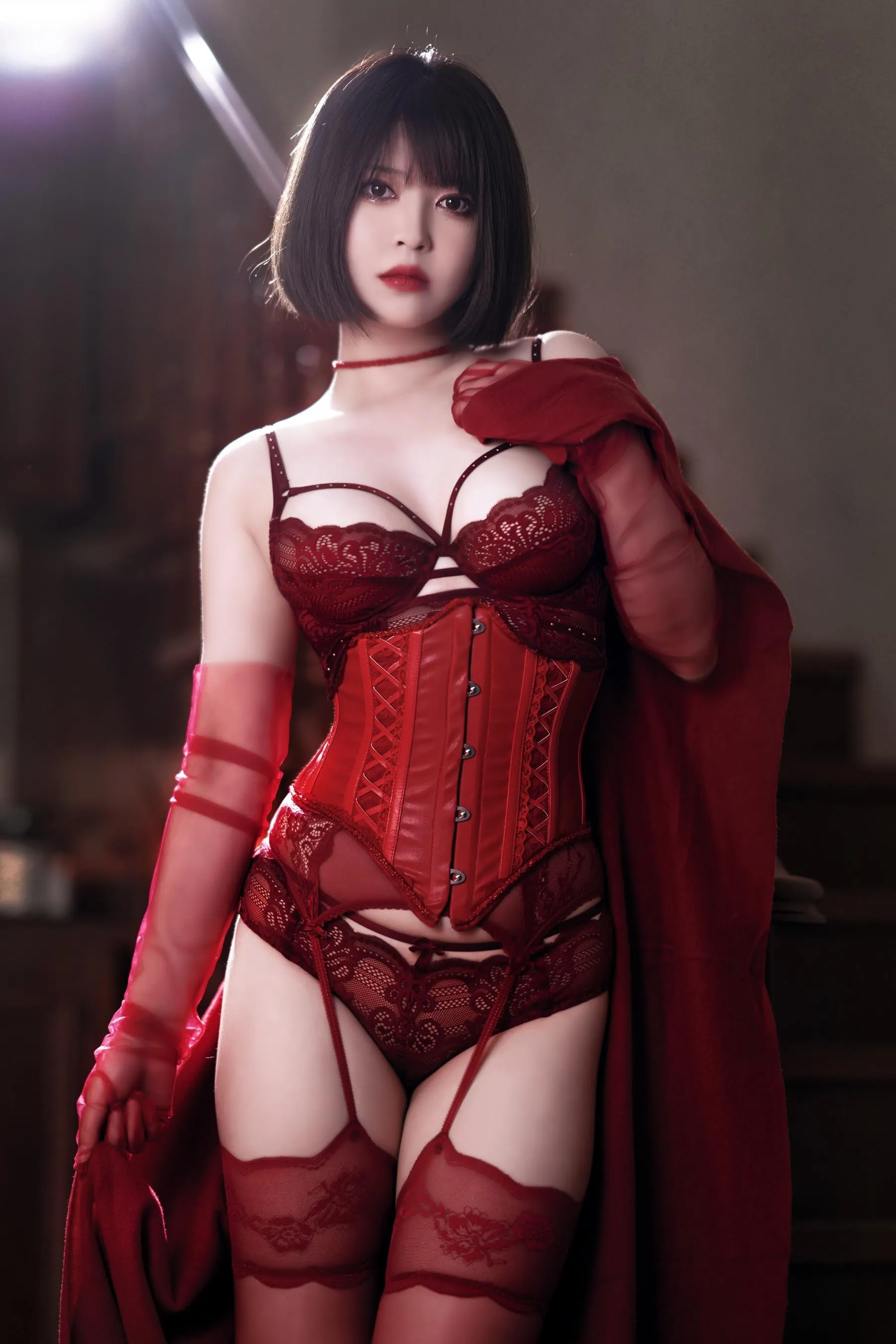 半半子 – NO.67 RED 赤紅 Vol.03 [57P]插图7